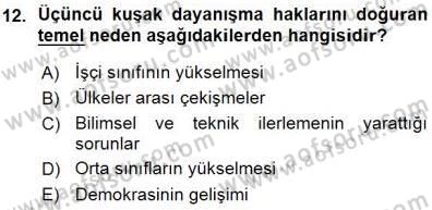 Yurttaşlık ve Çevre Bilgisi Dersi Ara Sınavı Deneme Sınav Soruları 12. Soru