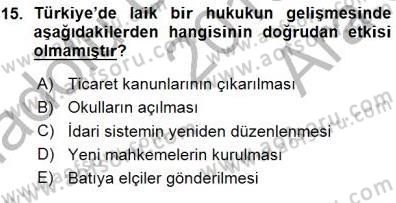 Yurttaşlık ve Çevre Bilgisi Dersi Ara Sınavı Deneme Sınav Soruları 15. Soru