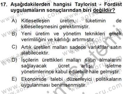 Yurttaşlık ve Çevre Bilgisi Dersi Ara Sınavı Deneme Sınav Soruları 17. Soru