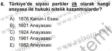 Yurttaşlık ve Çevre Bilgisi Dersi Ara Sınavı Deneme Sınav Soruları 6. Soru