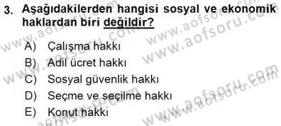 Yurttaşlık ve Çevre Bilgisi Dersi 2015 - 2016 Yılı (Final) Dönem Sonu Sınav Soruları 3. Soru