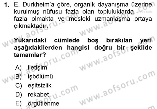 Yurttaşlık ve Çevre Bilgisi Dersi 2017 - 2018 Yılı 3 Ders Sınav Soruları 1. Soru