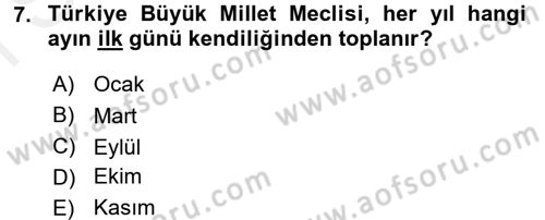 Yurttaşlık ve Çevre Bilgisi Dersi 2017 - 2018 Yılı (Final) Dönem Sonu Sınav Soruları 7. Soru