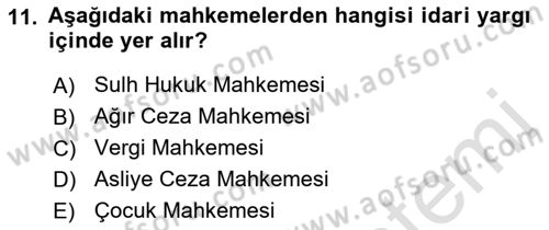 Yurttaşlık ve Çevre Bilgisi Dersi 2018 - 2019 Yılı 3 Ders Sınav Soruları 11. Soru