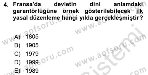 Yurttaşlık ve Çevre Bilgisi Dersi 2018 - 2019 Yılı 3 Ders Sınav Soruları 4. Soru