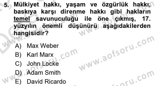 Yurttaşlık ve Çevre Bilgisi Dersi 2018 - 2019 Yılı 3 Ders Sınav Soruları 5. Soru