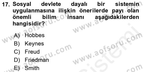 Yurttaşlık ve Çevre Bilgisi Dersi 2018 - 2019 Yılı (Vize) Ara Sınavı 17. Soru