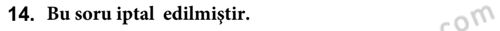 Yurttaşlık ve Çevre Bilgisi Dersi 2018 - 2019 Yılı (Final) Dönem Sonu Sınav Soruları 14. Soru