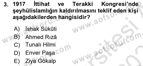 Yurttaşlık ve Çevre Bilgisi Dersi 2020 - 2021 Yılı Yaz Okulu Sınav Soruları 3. Soru