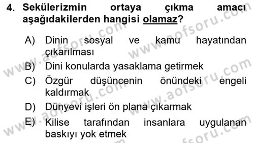 Yurttaşlık ve Çevre Bilgisi Dersi 2021 - 2022 Yılı (Final) Dönem Sonu Sınav Soruları 4. Soru