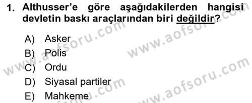 Yurttaşlık ve Çevre Bilgisi Dersi 2021 - 2022 Yılı Yaz Okulu Sınav Soruları 1. Soru