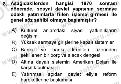 Yurttaşlık ve Çevre Bilgisi Dersi 2021 - 2022 Yılı Yaz Okulu Sınav Soruları 8. Soru