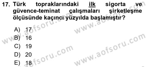 Yurttaşlık ve Çevre Bilgisi Dersi Ara Sınavı Deneme Sınav Soruları 17. Soru