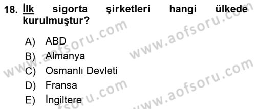 Yurttaşlık ve Çevre Bilgisi Dersi Ara Sınavı Deneme Sınav Soruları 18. Soru