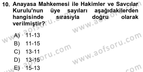Yurttaşlık ve Çevre Bilgisi Dersi 2022 - 2023 Yılı (Final) Dönem Sonu Sınav Soruları 10. Soru