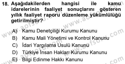 Yurttaşlık ve Çevre Bilgisi Dersi 2022 - 2023 Yılı (Final) Dönem Sonu Sınav Soruları 18. Soru