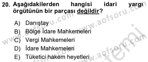 Yurttaşlık ve Çevre Bilgisi Dersi 2022 - 2023 Yılı (Final) Dönem Sonu Sınav Soruları 20. Soru