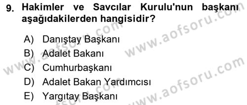 Yurttaşlık ve Çevre Bilgisi Dersi 2022 - 2023 Yılı (Final) Dönem Sonu Sınav Soruları 9. Soru