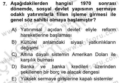 Yurttaşlık ve Çevre Bilgisi Dersi 2022 - 2023 Yılı Yaz Okulu Sınav Soruları 7. Soru
