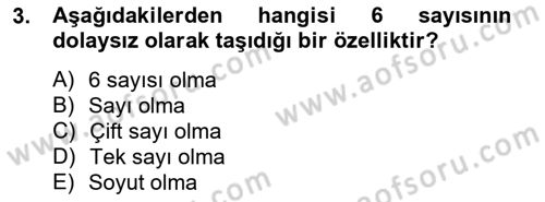 Metafizik Dersi 2012 - 2013 Yılı (Vize) Ara Sınav Soruları 3. Soru