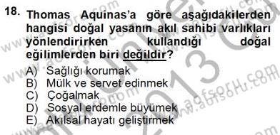 Ortaçağ Felsefesi 1 Dersi 2012 - 2013 Yılı (Vize) Ara Sınav Soruları 18. Soru