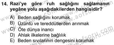 Ortaçağ Felsefesi 2 Dersi 2012 - 2013 Yılı (Vize) Ara Sınav Soruları 14. Soru