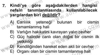 Ortaçağ Felsefesi 2 Dersi 2012 - 2013 Yılı (Vize) Ara Sınav Soruları 7. Soru