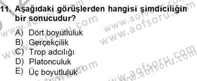 Ortaçağ Felsefesi 2 Dersi 2012 - 2013 Yılı (Final) Dönem Sonu Sınav Soruları 11. Soru