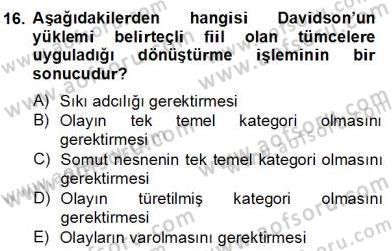 Ortaçağ Felsefesi 2 Dersi 2012 - 2013 Yılı (Final) Dönem Sonu Sınav Soruları 16. Soru