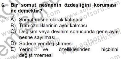 Ortaçağ Felsefesi 2 Dersi 2012 - 2013 Yılı (Final) Dönem Sonu Sınav Soruları 6. Soru