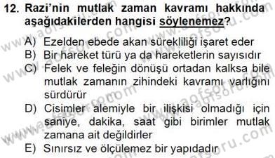 Ortaçağ Felsefesi 2 Dersi 2014 - 2015 Yılı (Vize) Ara Sınav Soruları 12. Soru