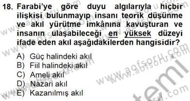 Ortaçağ Felsefesi 2 Dersi 2014 - 2015 Yılı (Vize) Ara Sınav Soruları 18. Soru