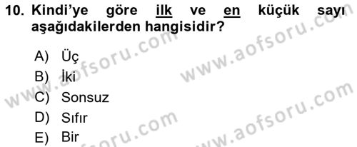 Ortaçağ Felsefesi 2 Dersi 2016 - 2017 Yılı (Vize) Ara Sınav Soruları 10. Soru