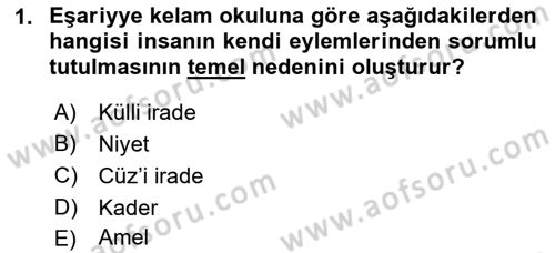 Ortaçağ Felsefesi 2 Dersi 2016 - 2017 Yılı (Final) Dönem Sonu Sınav Soruları 1. Soru