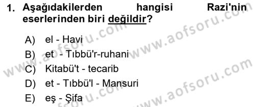 Ortaçağ Felsefesi 2 Dersi 2017 - 2018 Yılı (Final) Dönem Sonu Sınav Soruları 1. Soru