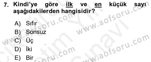 Ortaçağ Felsefesi 2 Dersi 2018 - 2019 Yılı (Vize) Ara Sınav Soruları 7. Soru