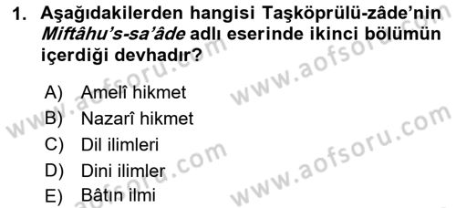 Ortaçağ Felsefesi 2 Dersi 2021 - 2022 Yılı (Final) Dönem Sonu Sınav Soruları 1. Soru