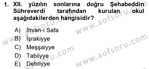 Ortaçağ Felsefesi 2 Dersi 2022 - 2023 Yılı Yaz Okulu Sınav Soruları 1. Soru