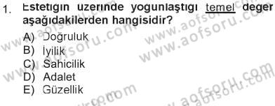 Felsefe Dersi 2012 - 2013 Yılı Tek Ders Sınav Soruları 1. Soru