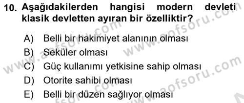 Felsefe Dersi 2021 - 2022 Yılı (Final) Dönem Sonu Sınav Soruları 10. Soru