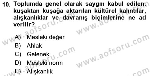 Eğitim Felsefesi Dersi 2017 - 2018 Yılı 3 Ders Sınav Soruları 10. Soru
