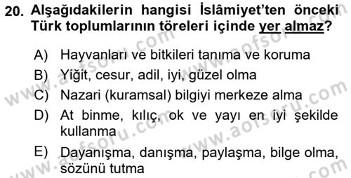Eğitim Felsefesi Dersi 2021 - 2022 Yılı (Final) Dönem Sonu Sınav Soruları 20. Soru