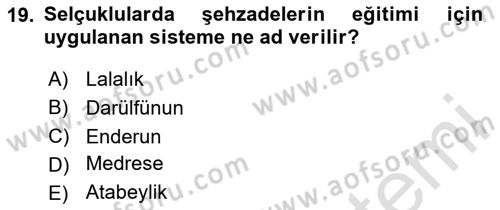Eğitim Felsefesi Dersi 2024 - 2025 Yılı (Final) Dönem Sonu Sınav Soruları 19. Soru