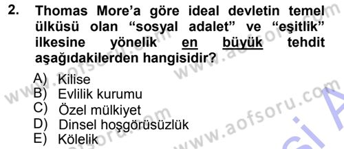Modern Felsefe 1 Dersi 2014 - 2015 Yılı (Vize) Ara Sınav Soruları 2. Soru
