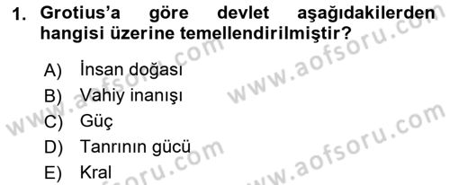 Modern Felsefe 1 Dersi 2018 - 2019 Yılı Yaz Okulu Sınav Soruları 1. Soru