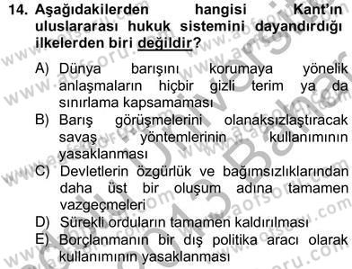 Modern Felsefe 2 Dersi 2012 - 2013 Yılı (Vize) Ara Sınav Soruları 14. Soru
