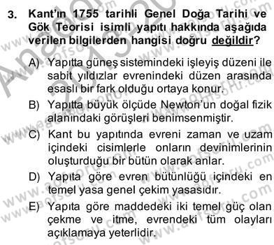 Modern Felsefe 2 Dersi 2013 - 2014 Yılı (Vize) Ara Sınav Soruları 3. Soru