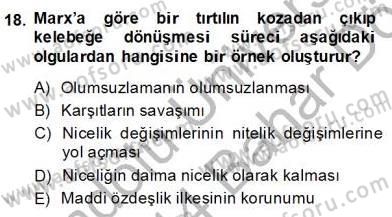 Modern Felsefe 2 Dersi 2013 - 2014 Yılı (Final) Dönem Sonu Sınav Soruları 18. Soru