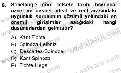Modern Felsefe 2 Dersi 2014 - 2015 Yılı (Final) Dönem Sonu Sınav Soruları 9. Soru