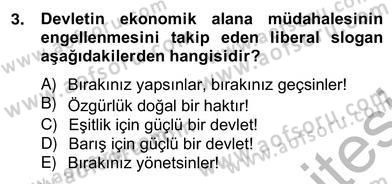 Siyaset Felsefesi 2 Dersi 2012 - 2013 Yılı (Vize) Ara Sınav Soruları 3. Soru